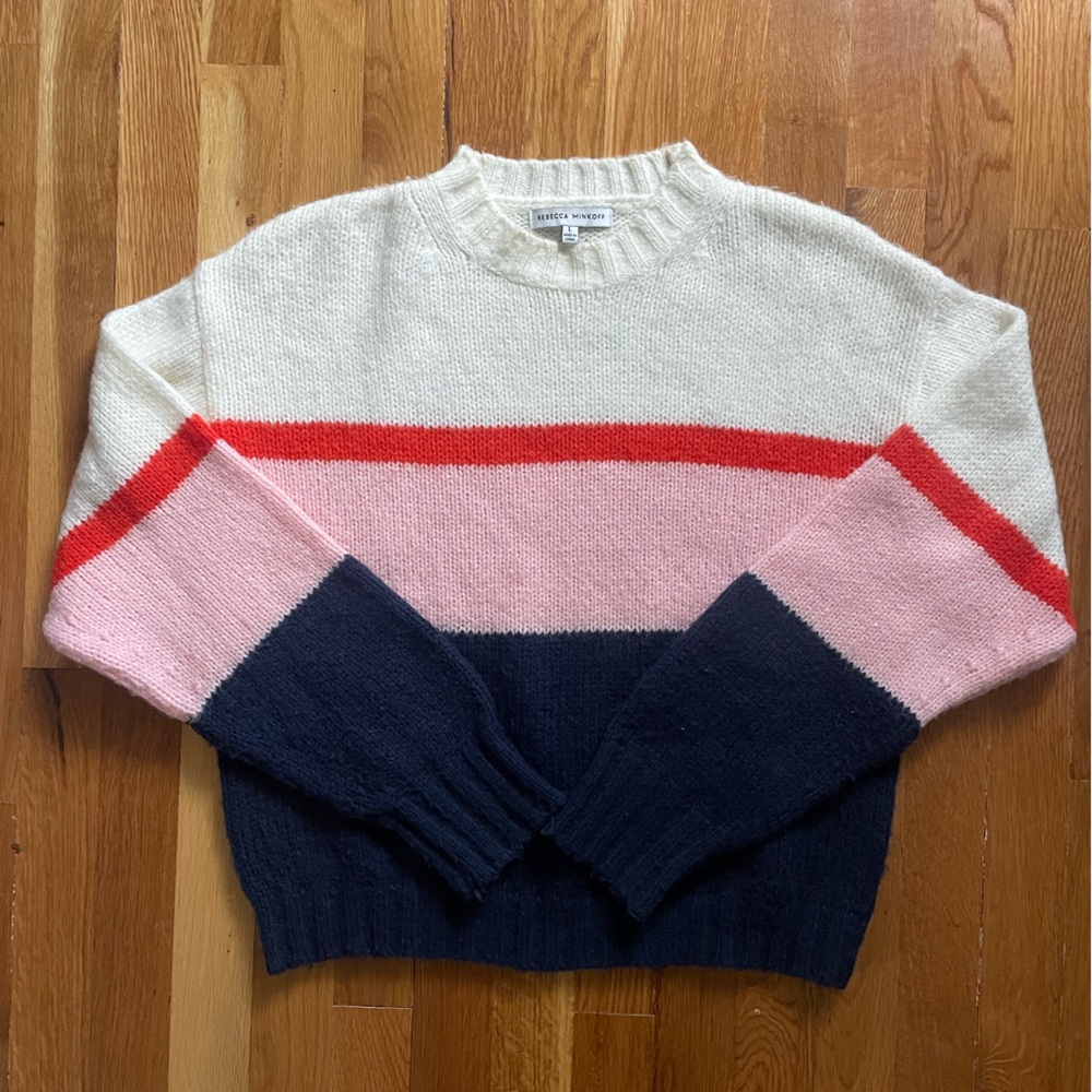Rebecca Minkoff Lilliana Striped sweater size L